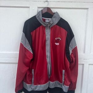 Vintage Zipway Miami Heat Men's Warm Up Sweatjacket Size 4X Zipway Technology
